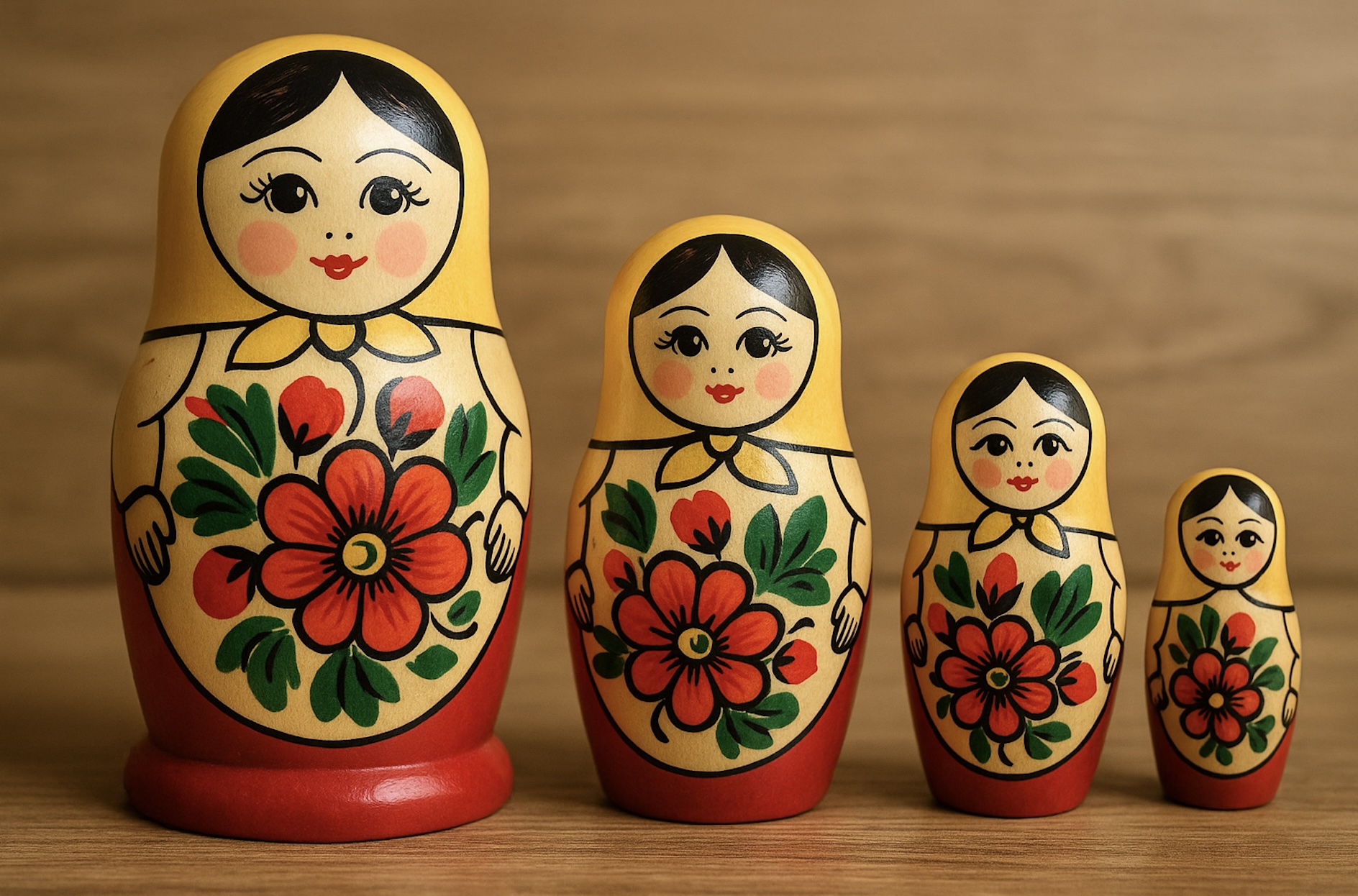 Matryoshka Dolls in various sizes
