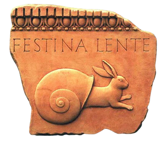 Hasten Slowly in Software Development